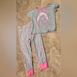 Rae Dunn 100% Cotton Girls’ Pajama Set Be Kind Size 5
